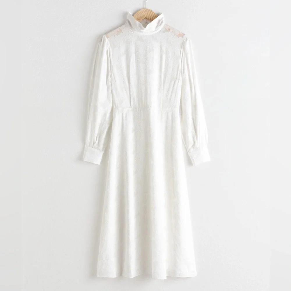 STOCKHOLM ATELIER & OTHER STORIES JACQUARD DRESS - Picture 4 of 12